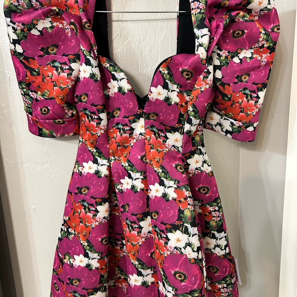 Floral ASOS dress.